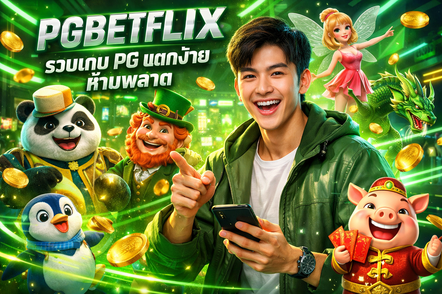 PGBETFLIX รวมเกม PG แตกง่าย ห้ามพลาด