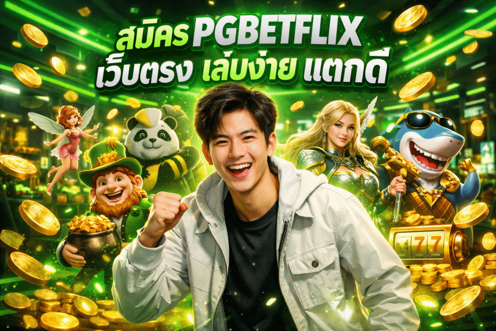 สมัคร PGBETFLIX เว็บตรง เล่นง่าย แตกดี