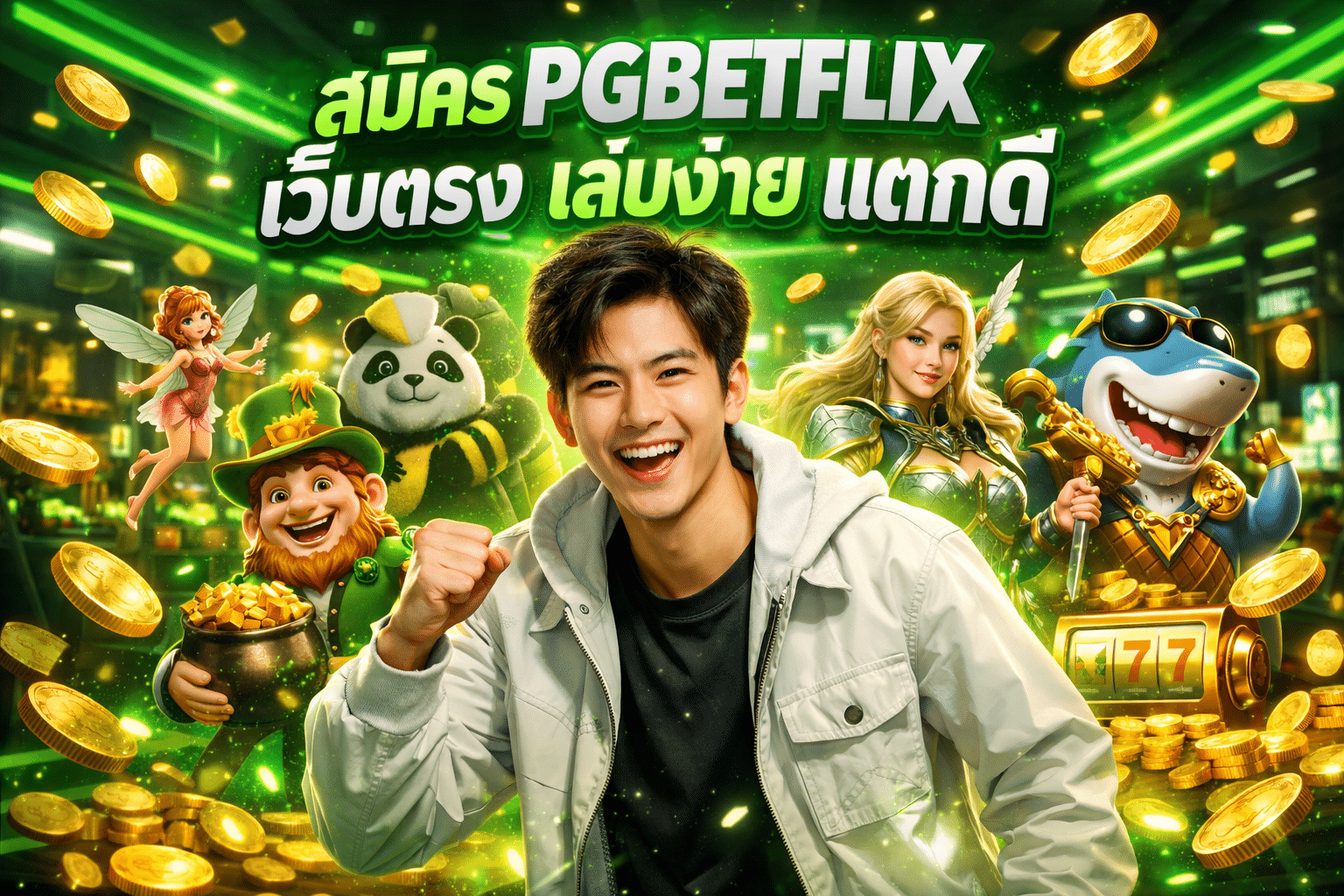 สมัคร PGBETFLIX เว็บตรง เล่นง่าย แตกดี